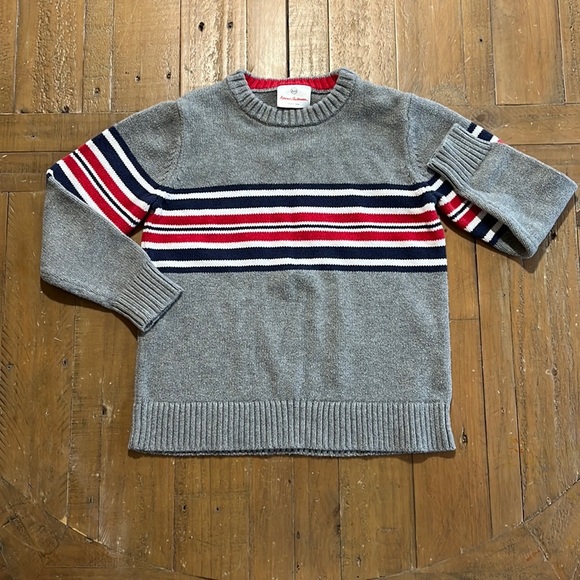 Hanna andersson gray striped sweater - Picture 1 of 5